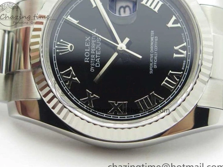 MiroTime 0501 Functional DateJust 36mm SS 116234 ARF 1:1 Best Edition Black Roman Dial On 904L SS Oyster Bracelet SA 3570